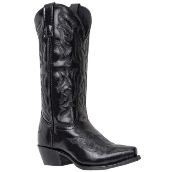 Lucchese Shoes - Black Vintage Cowboy Boots
